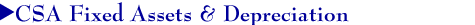 CSA Fixed Assets & Depreciation